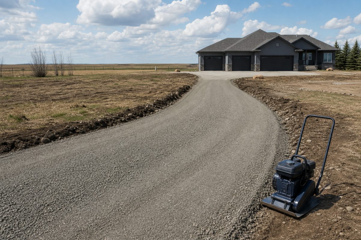 Driveway Base Preparation in Saskatoon